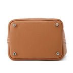 Hermes Handbag Picotin Lock PM Gold Silver Taurillon Clemence — view 3