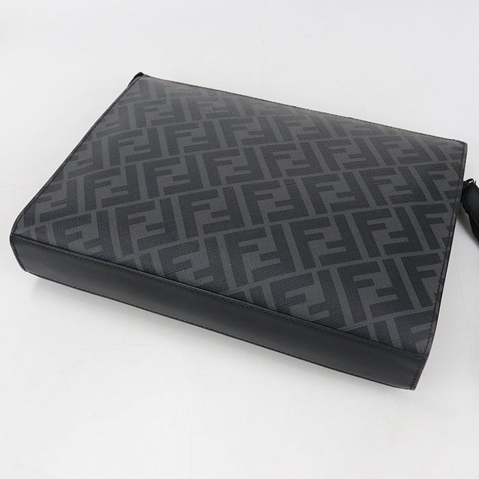 Fendi Diagonal Clutch Leather — view 2