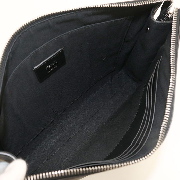 Fendi Diagonal Clutch Leather — view 3