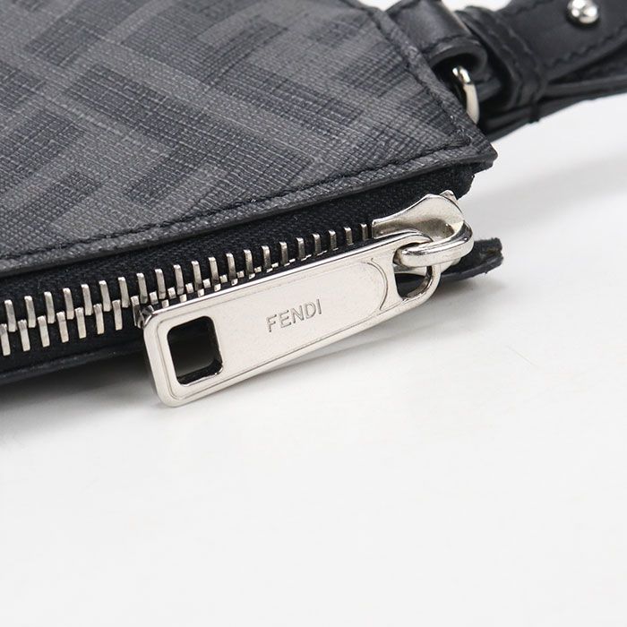 Fendi Diagonal Clutch Leather — view 5
