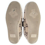 Gucci GG Shearling Horsebit Low Cut Shoes Slip on Beige — view 5