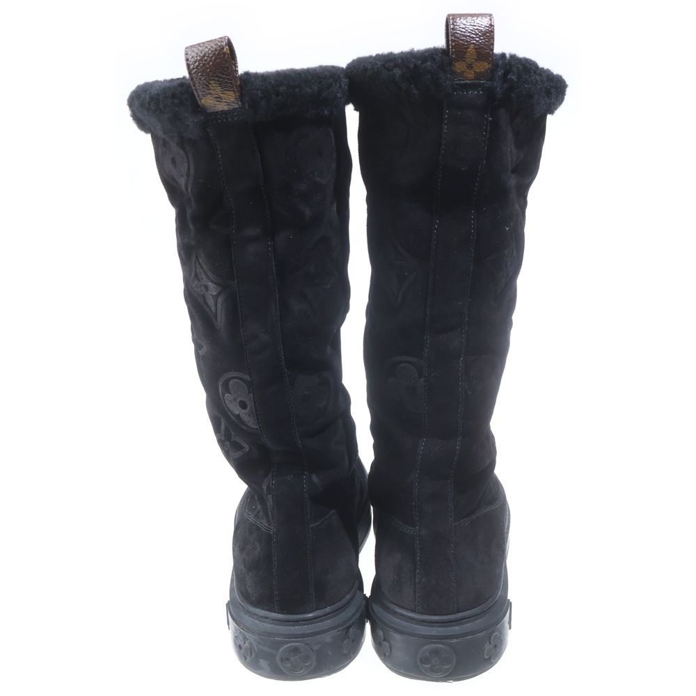 Louis Vuitton Bree G-line Giant Monogram Mouton Boots Black — view 3