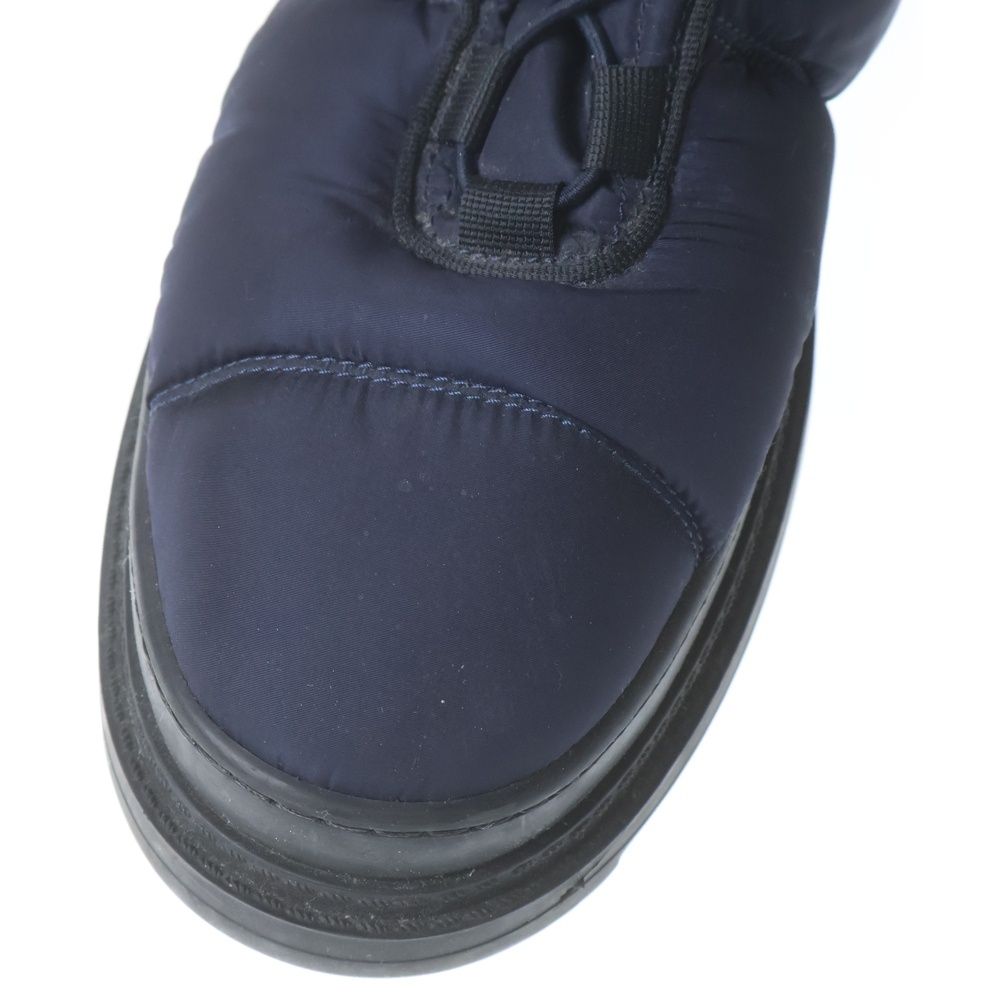 Chanel Snow Boot CC Logo Shearling Nylon Boots High Cut Shoes Navy — view 6