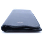 Celine Grain Leather Bifold Wallet Black — view 3