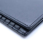 Celine Grain Leather Bifold Wallet Black — view 4