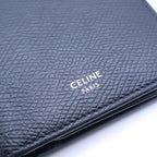Celine Grain Leather Bifold Wallet Black — view 6