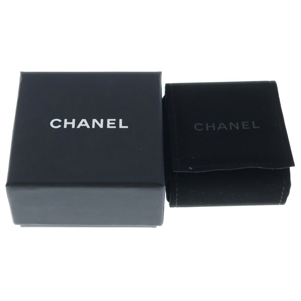 Chanel CC Logo Strass Rhinestone Earrings Gold Pink — view 6