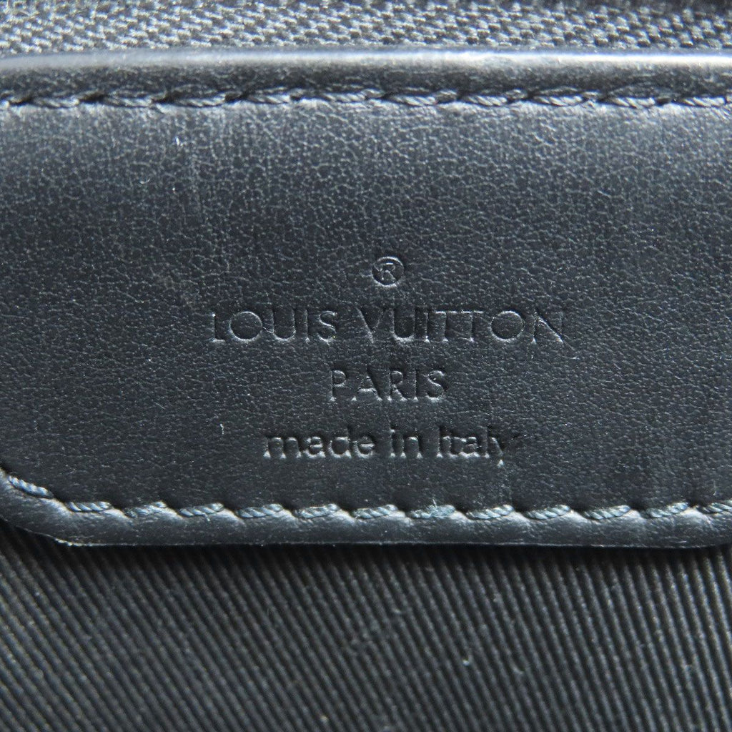 Louis Vuitton Sac Plat Cloth Handbag Taurillon Leather — view 6