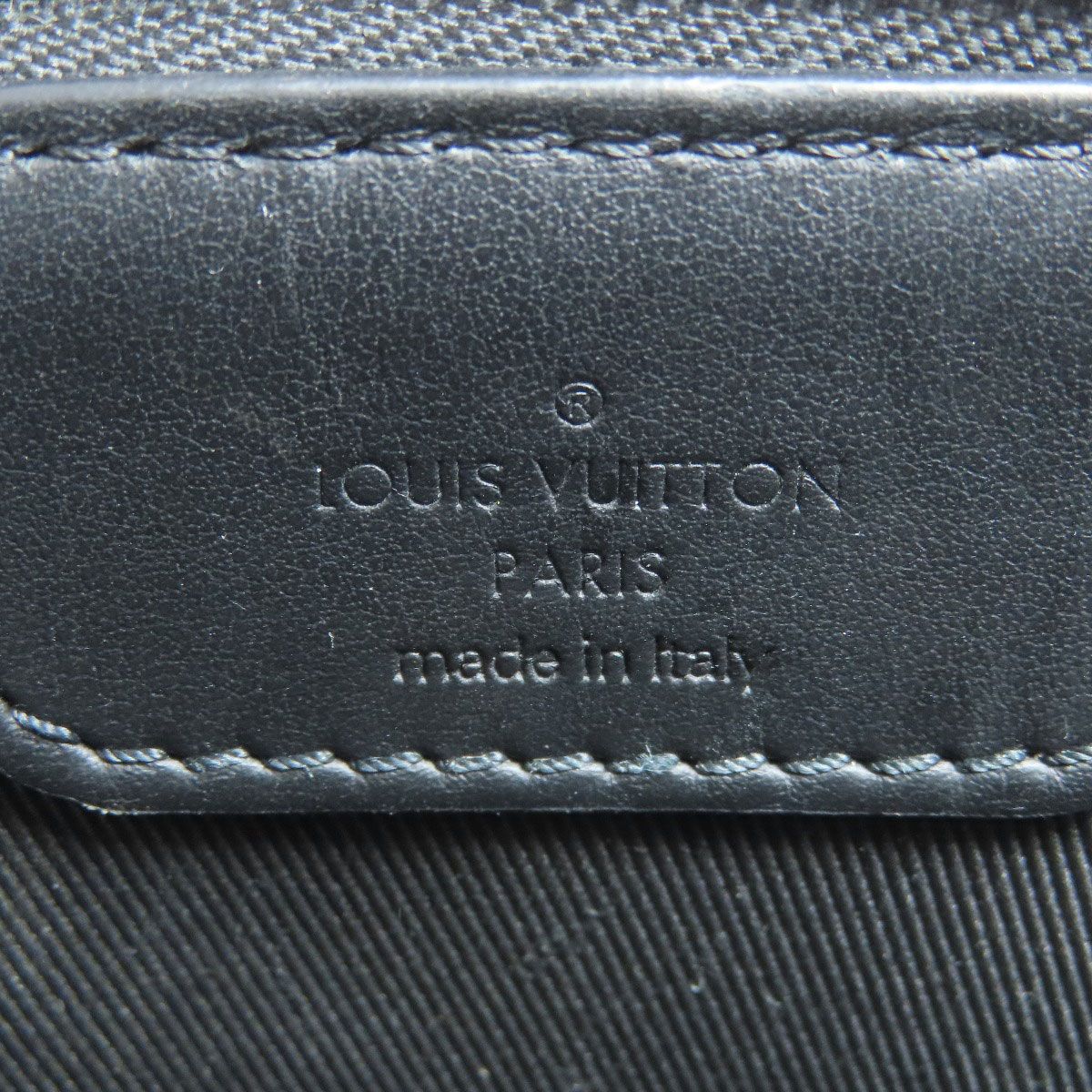 Louis Vuitton Sac Plat Cloth Handbag Taurillon Leather — view 6