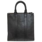 Louis Vuitton Sac Plat Cloth Handbag Taurillon Leather — view 2