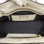 Prada Shoulder Tote Handbag 2-Way Black White Canvas Saffiano Leather — view 4