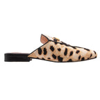Gucci Horsebit Calf Hair Leopard Pattern Mule Sandals Shoes White 34.5 — view 2
