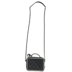 Chanel CC Filigree Chain Shoulder Bag Black White — view 2