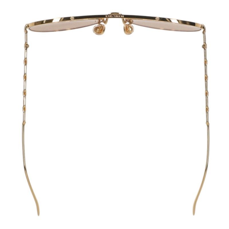 Louis Vuitton Sunglasses My LV Chain Pilot Metal Frame Double Bridge — view 3