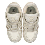 Louis Vuitton LV Trainer Maxi Sneaker White Beige — view 4