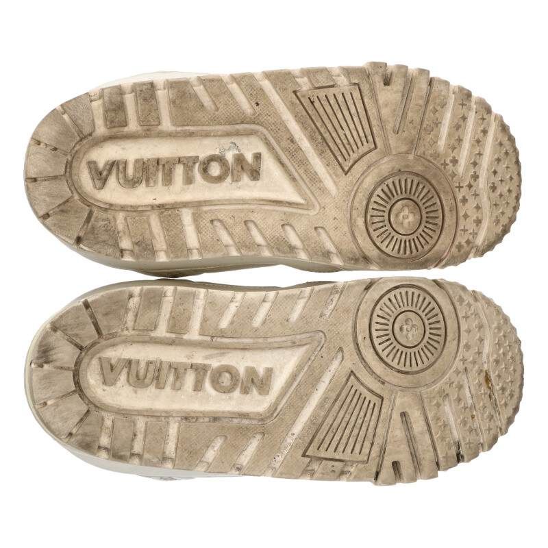 Louis Vuitton LV Trainer Maxi Sneaker White Beige — view 3