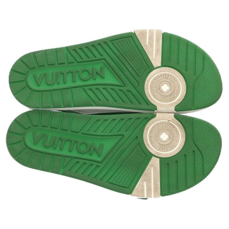 Louis Vuitton LV Trainer Sneaker Green White — view 3