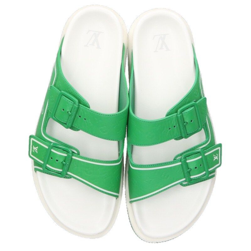 Louis Vuitton LV Trainer Sneaker Green White — view 4