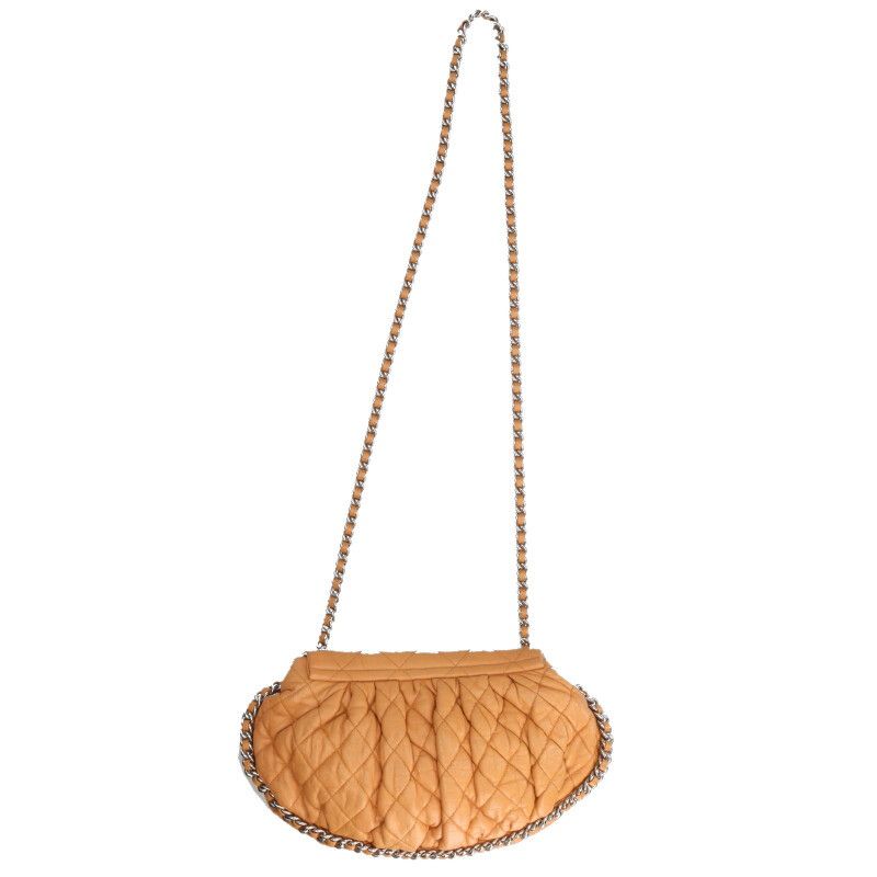 Chanel Chain Around Shoulder Bag Brown Tone — view 2
