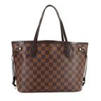 Louis Vuitton Damier Neverfull PM Tote Ebene Gold Brown — view 2