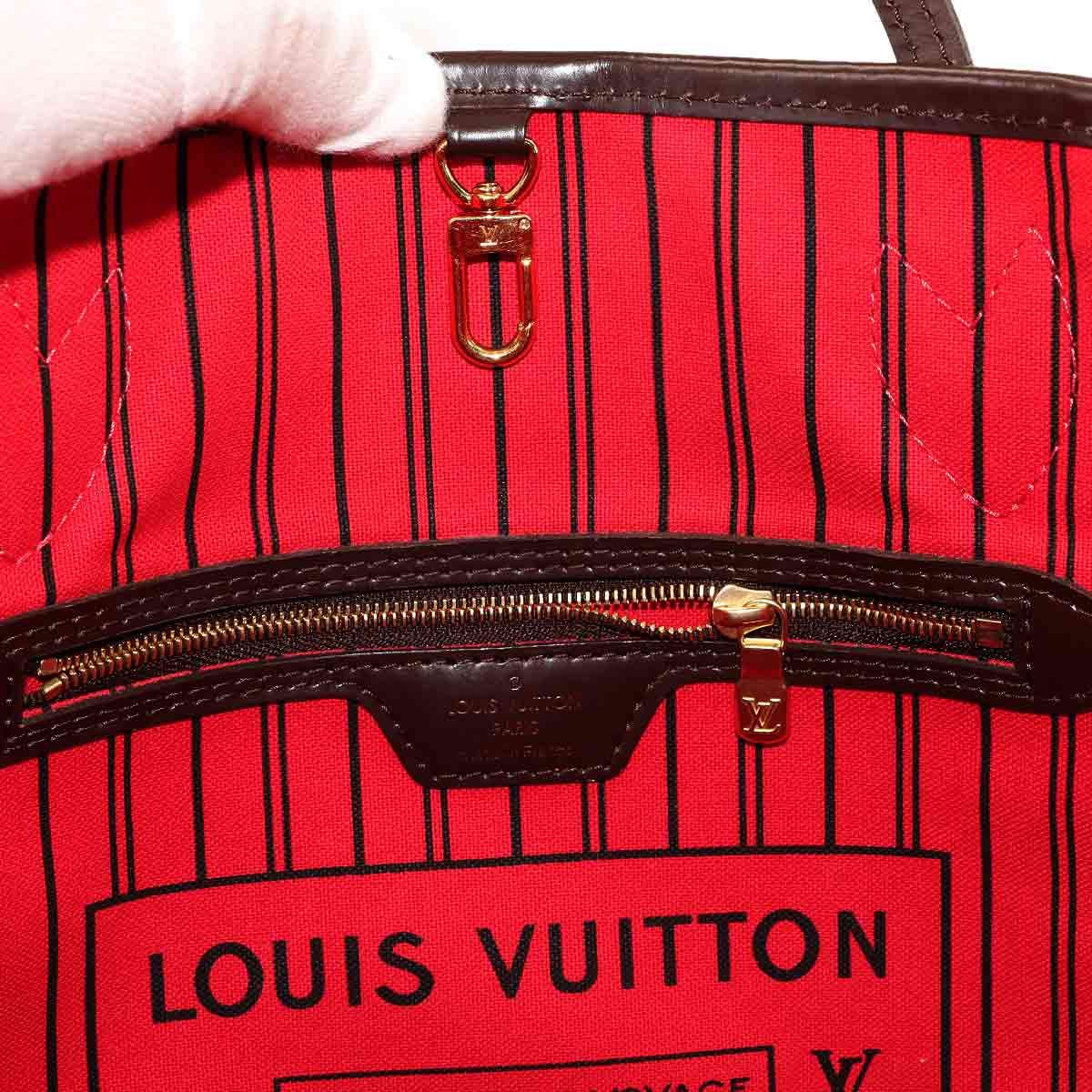 Louis Vuitton Damier Neverfull PM Tote Ebene Gold Brown — view 7