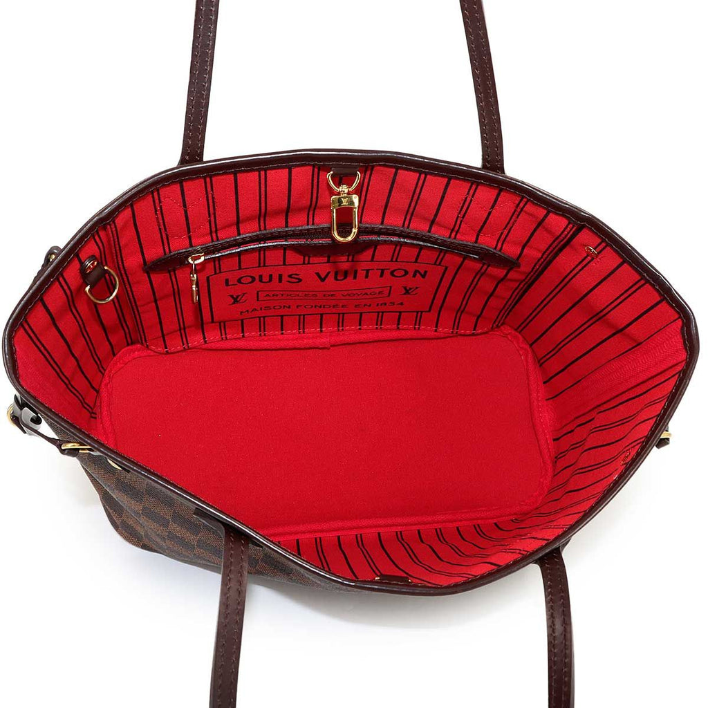 Louis Vuitton Damier Neverfull PM Tote Ebene Gold Brown — view 6