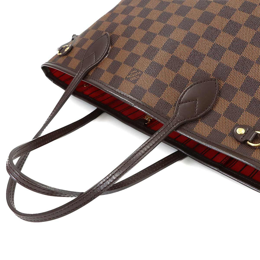 Louis Vuitton Damier Neverfull PM Tote Ebene Gold Brown — view 5