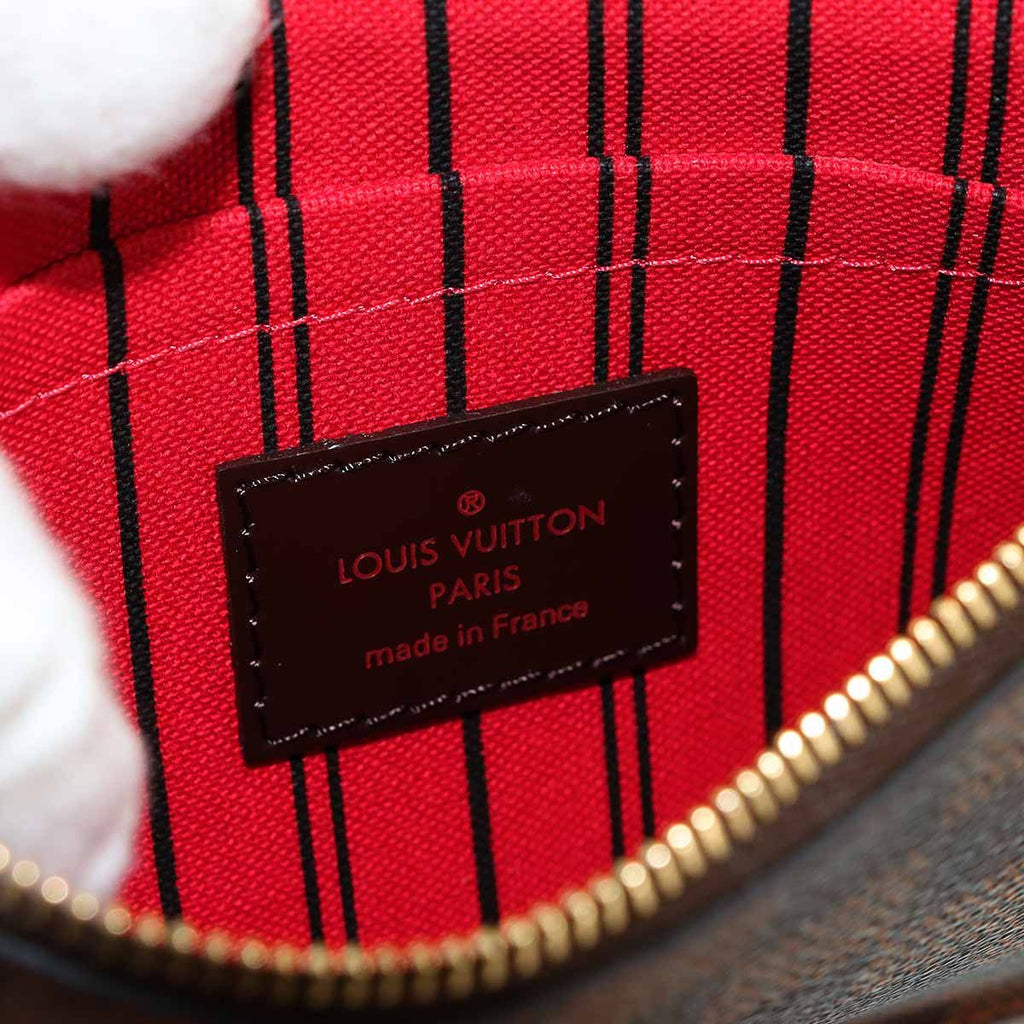 Louis Vuitton Damier Neverfull PM Tote Ebene Gold Brown — view 9
