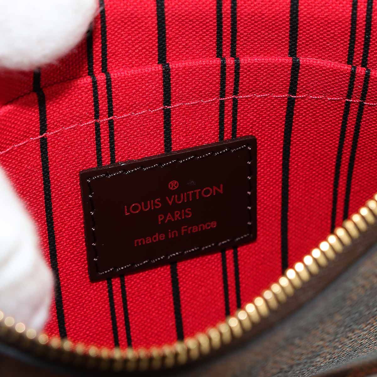 Louis Vuitton Damier Neverfull PM Tote Ebene Gold Brown — view 9