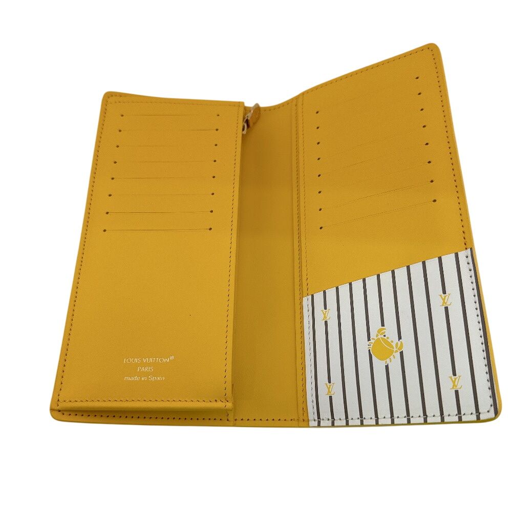 Louis Vuitton Portefeuille Brother Epi Leather Wallet Yellow — view 7