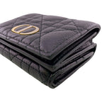 Dior Compact Wallet Lotus Lambskin Trifold Handbag — view 4
