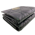 Dior Compact Wallet Lotus Lambskin Trifold Handbag — view 3