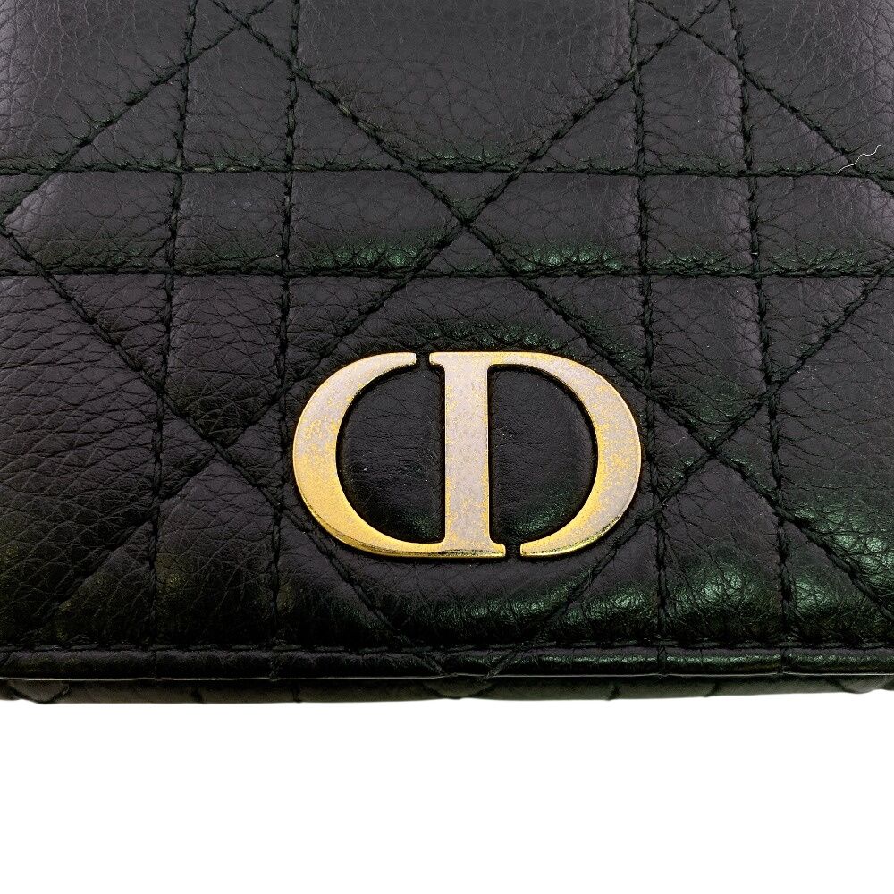 Dior Compact Wallet Lotus Lambskin Trifold Handbag — view 7