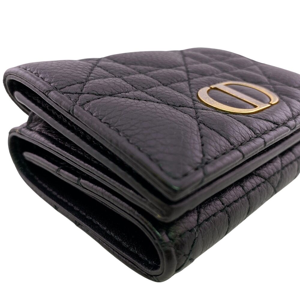 Dior Compact Wallet Lotus Lambskin Trifold Handbag — view 5