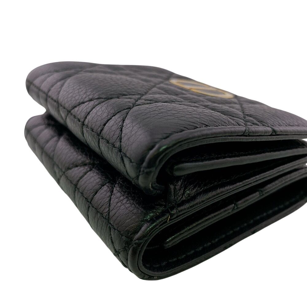 Dior Compact Wallet Lotus Lambskin Trifold Handbag — view 6