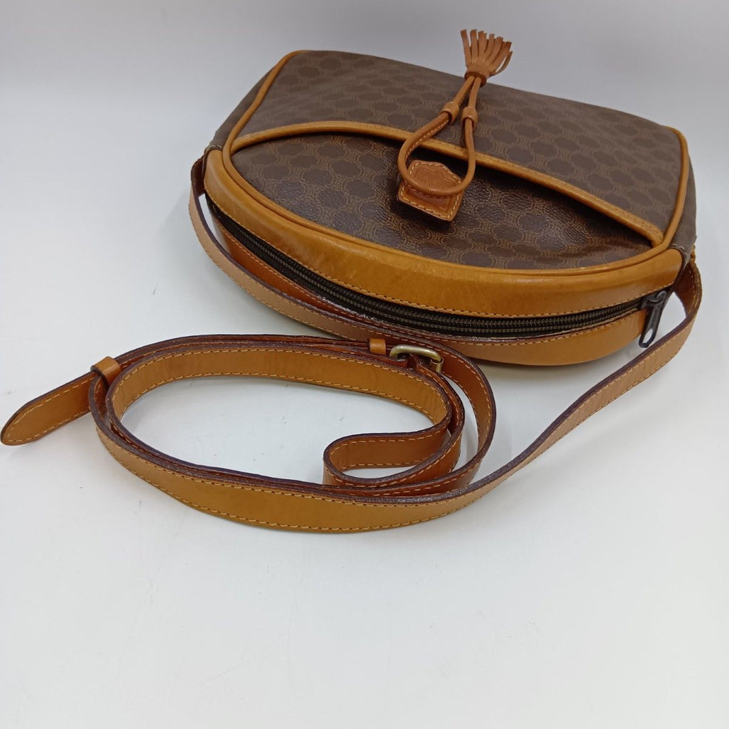 Celine Macadam Shoulder Bag 10 Brown — view 4