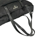 Prada Triangle Logo Tote Bag Nylon Black — view 5