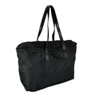 Prada Triangle Logo Tote Bag Nylon Black — view 3