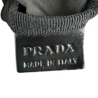 Prada Triangle Logo Tote Bag Nylon Black — view 8