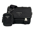 Prada Re-Nylon Shoulder Bag Nylon Black