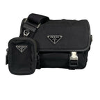 Prada Re-Nylon Shoulder Bag Nylon Black