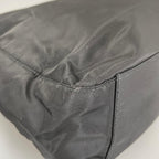 Prada Triangle Logo Tote Bag Nylon Black — view 5