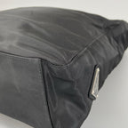 Prada Triangle Logo Tote Bag Nylon Black — view 6