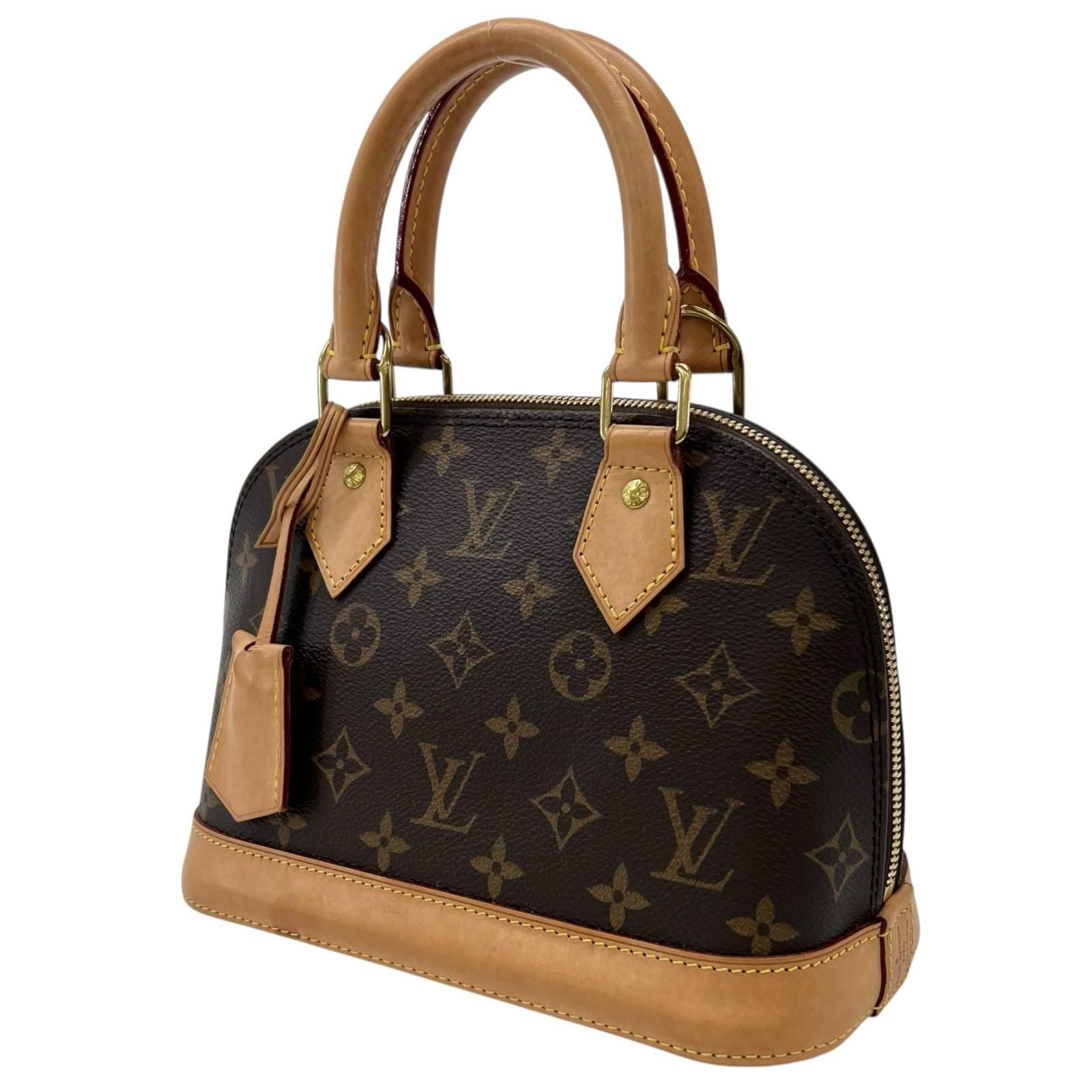 Louis Vuitton Alma BB Handbag Monogram Canvas Brown 2-Way — view 2