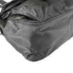Prada Triangle Logo Messenger Bag Nylon Black — view 7