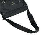 Prada Triangle Logo Messenger Bag Nylon Black — view 5