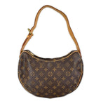 Louis Vuitton Croissant MM Shoulder Bag Monogram Canvas Brown