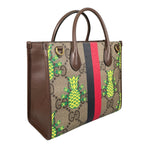 Gucci Gujumbo GG Pineapple Handbag Leather Brown 2-Way — view 3