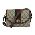 Gucci GG Supreme Sherry Line Shoulder Bag Brown
