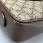 Gucci GG Supreme Sherry Line Shoulder Bag Brown — view 7